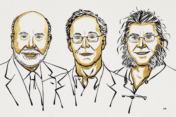 illustration af nobelprisvinderne i økonomi