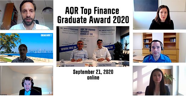 AQR Top Finance grad award winners 2020